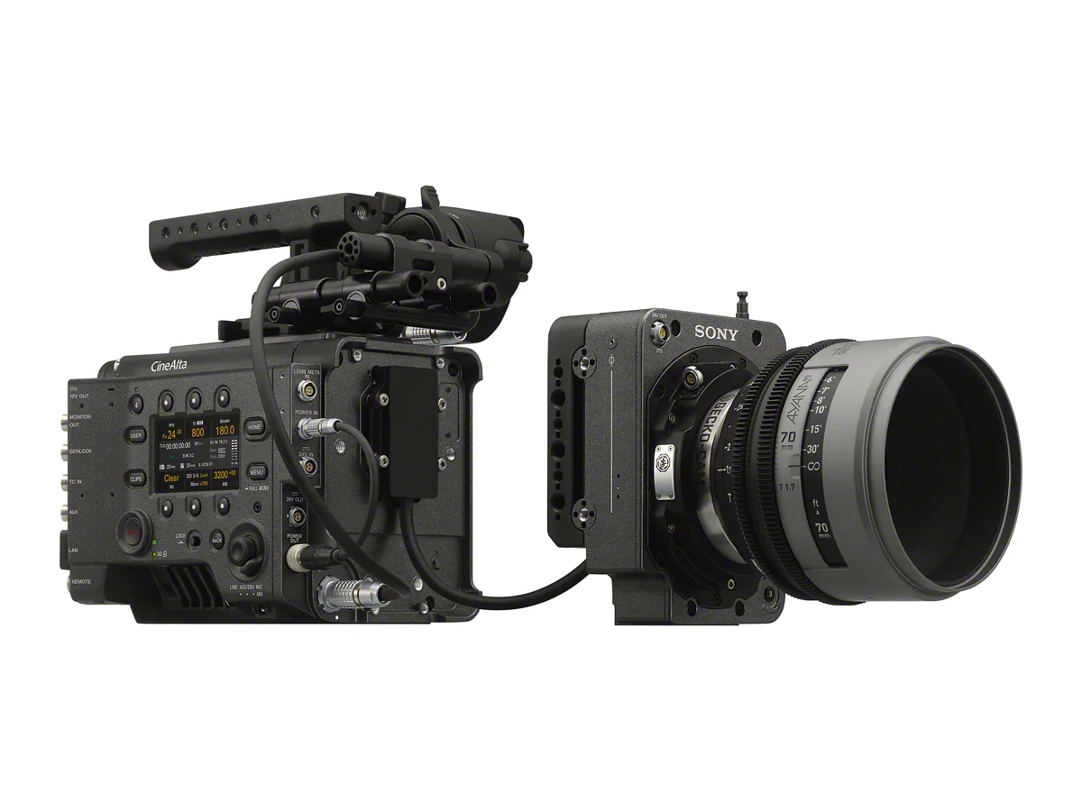 Sony RIALTO 65 camera head connected to a VENICE 2 body in Extension Mode