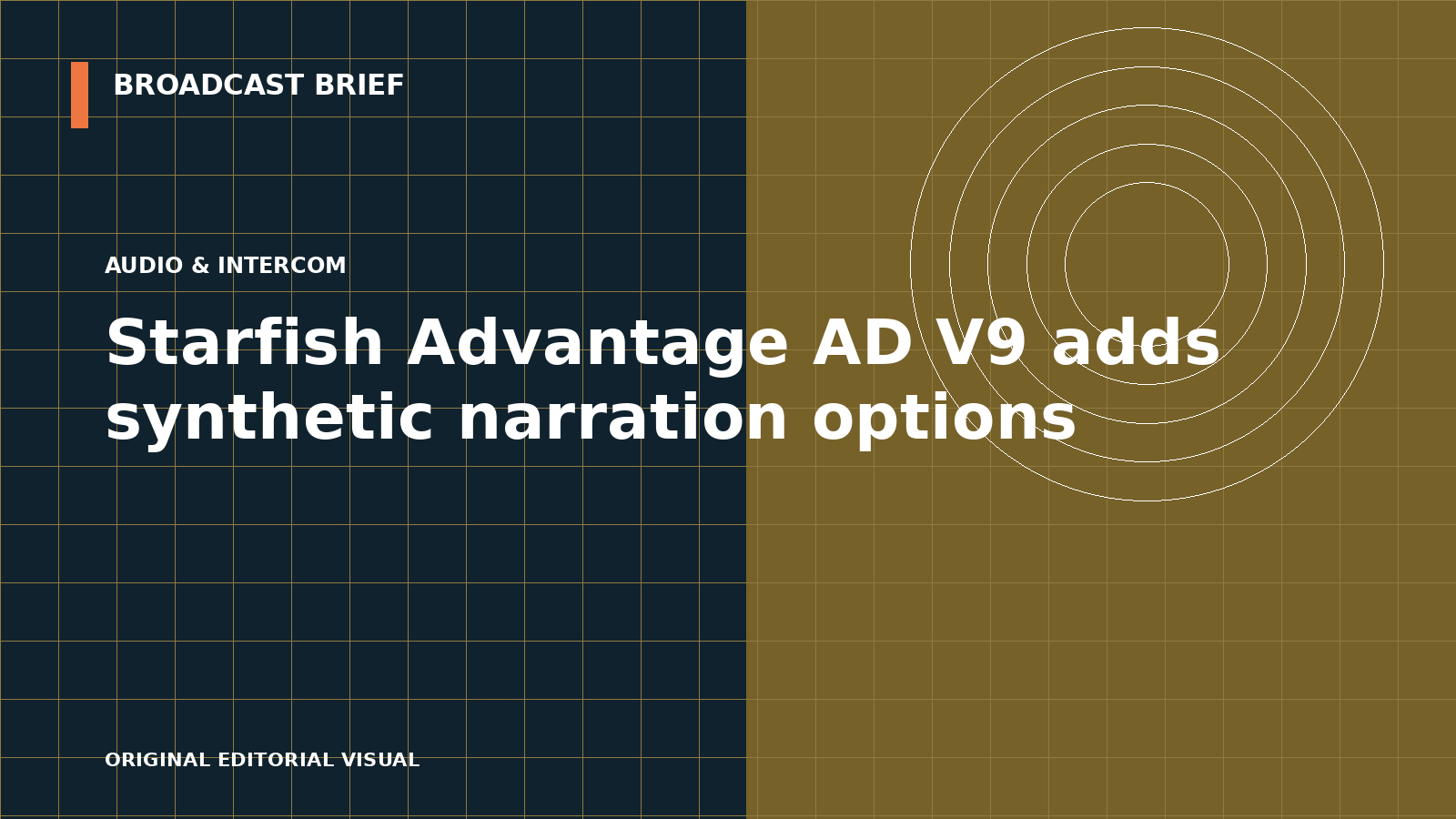 Editorial illustration for Starfish Advantage AD V9 adds synthetic narration options