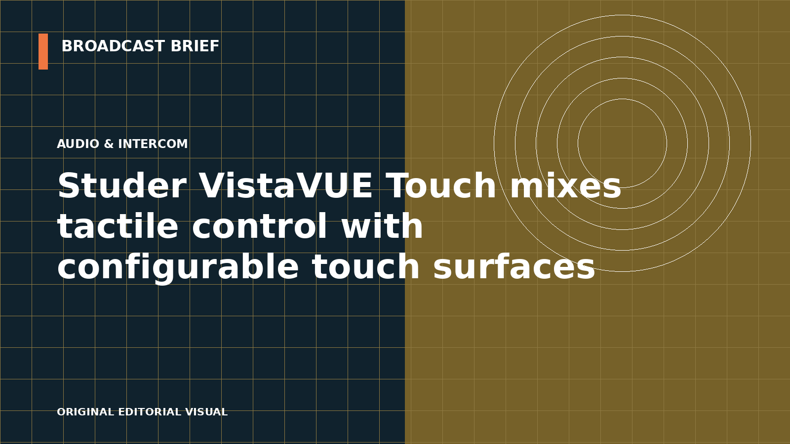 Editorial illustration for Studer VistaVUE Touch mixes tactile control with configurable touch surfaces