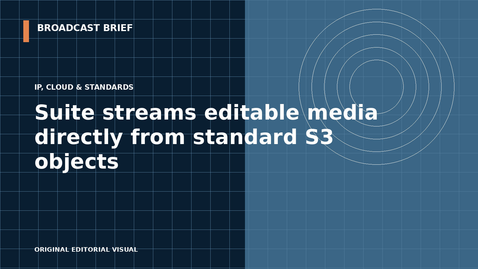 Editorial illustration for Suite streams editable media directly from standard S3 objects