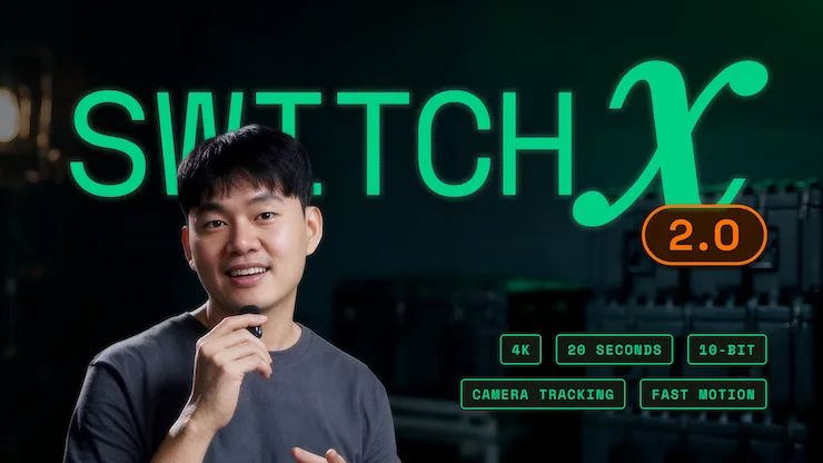 Source image for SwitchX 2.0 moves AI shot transformation to native 4K