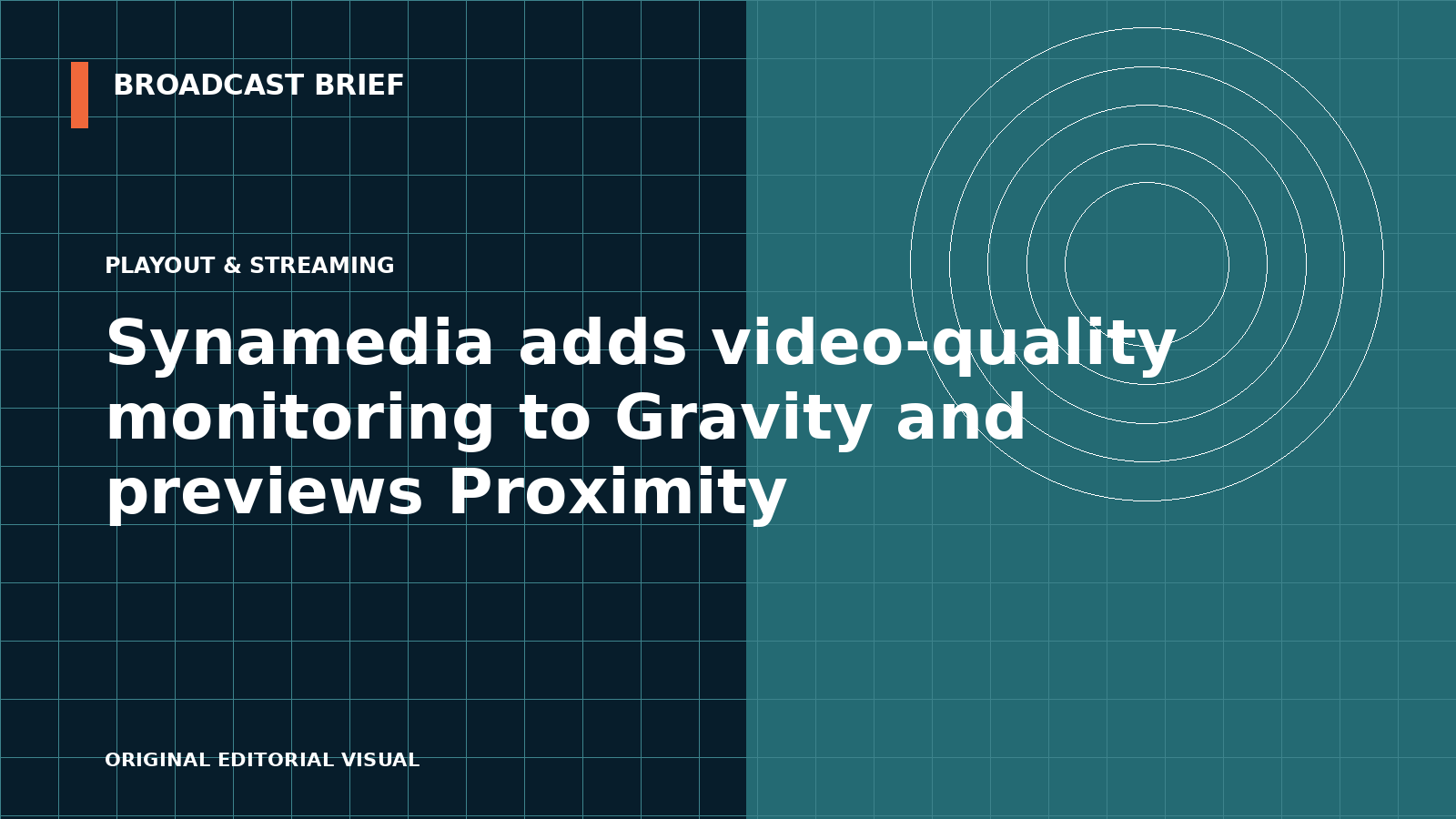 Editorial illustration for Synamedia adds video-quality monitoring to Gravity and previews Proximity