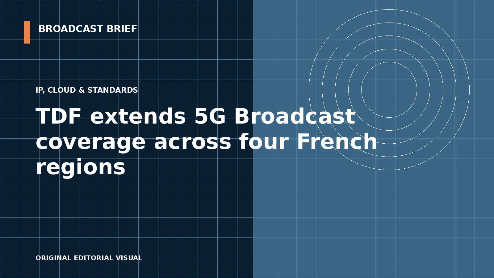 Editorial illustration for TDF extends 5G Broadcast coverage across four French regions