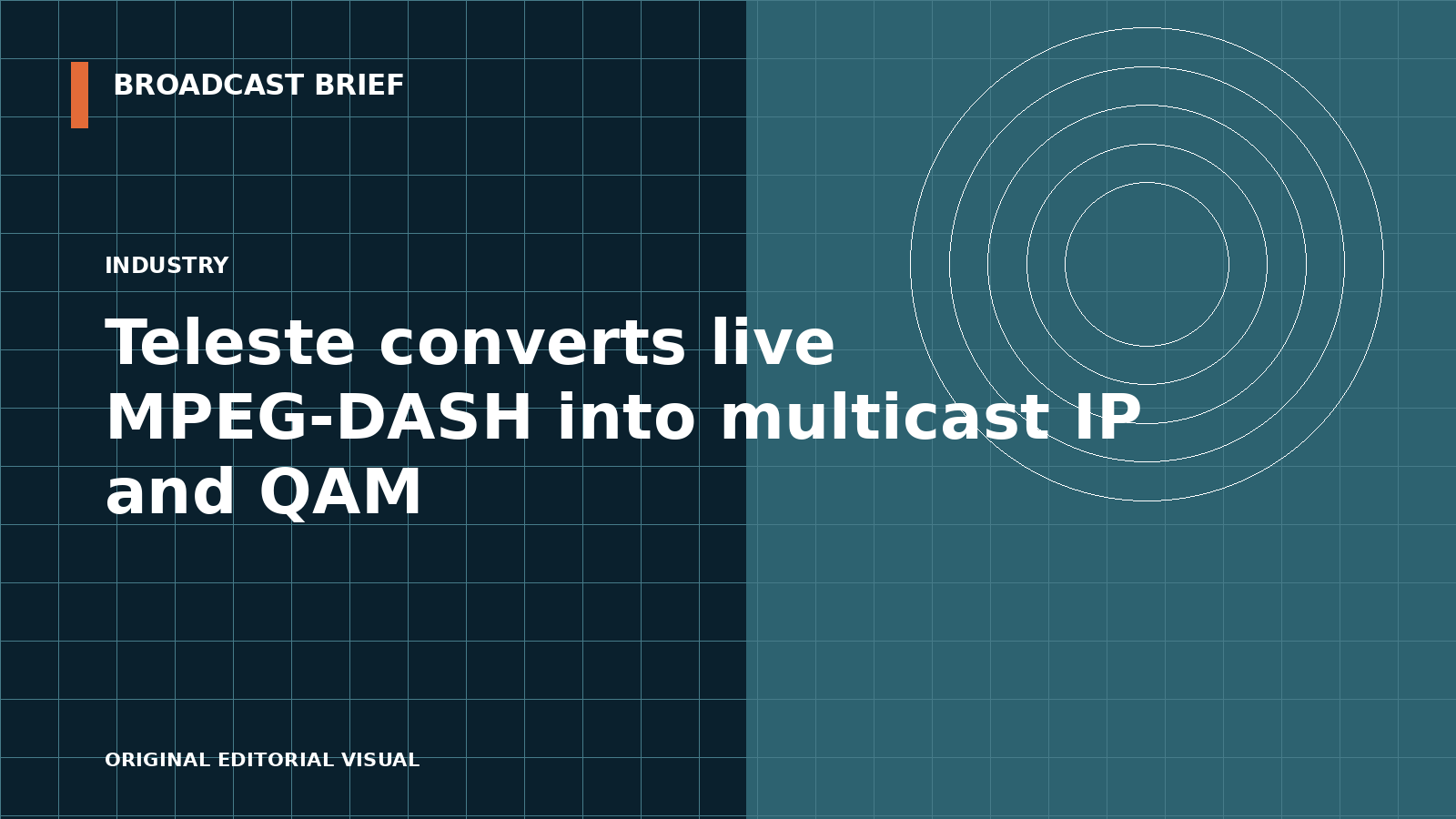 Editorial illustration for Teleste converts live MPEG-DASH into multicast IP and QAM