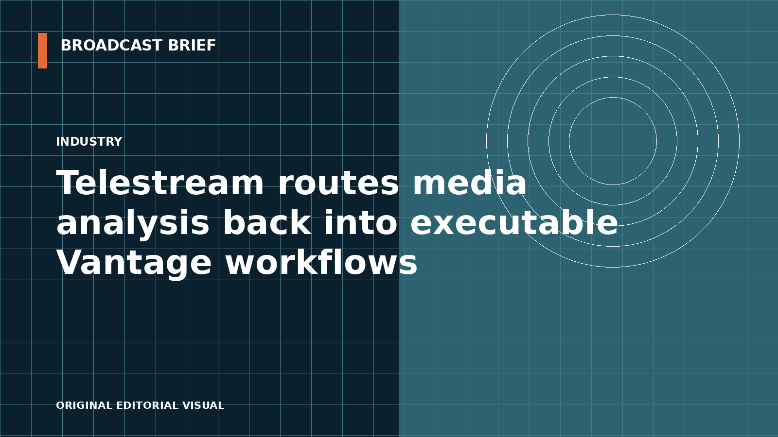 Editorial illustration for Telestream routes media analysis back into executable Vantage workflows