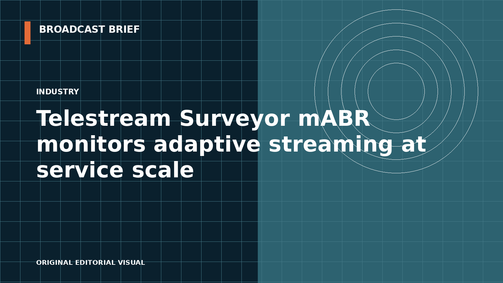Editorial illustration for Telestream Surveyor mABR monitors adaptive streaming at service scale
