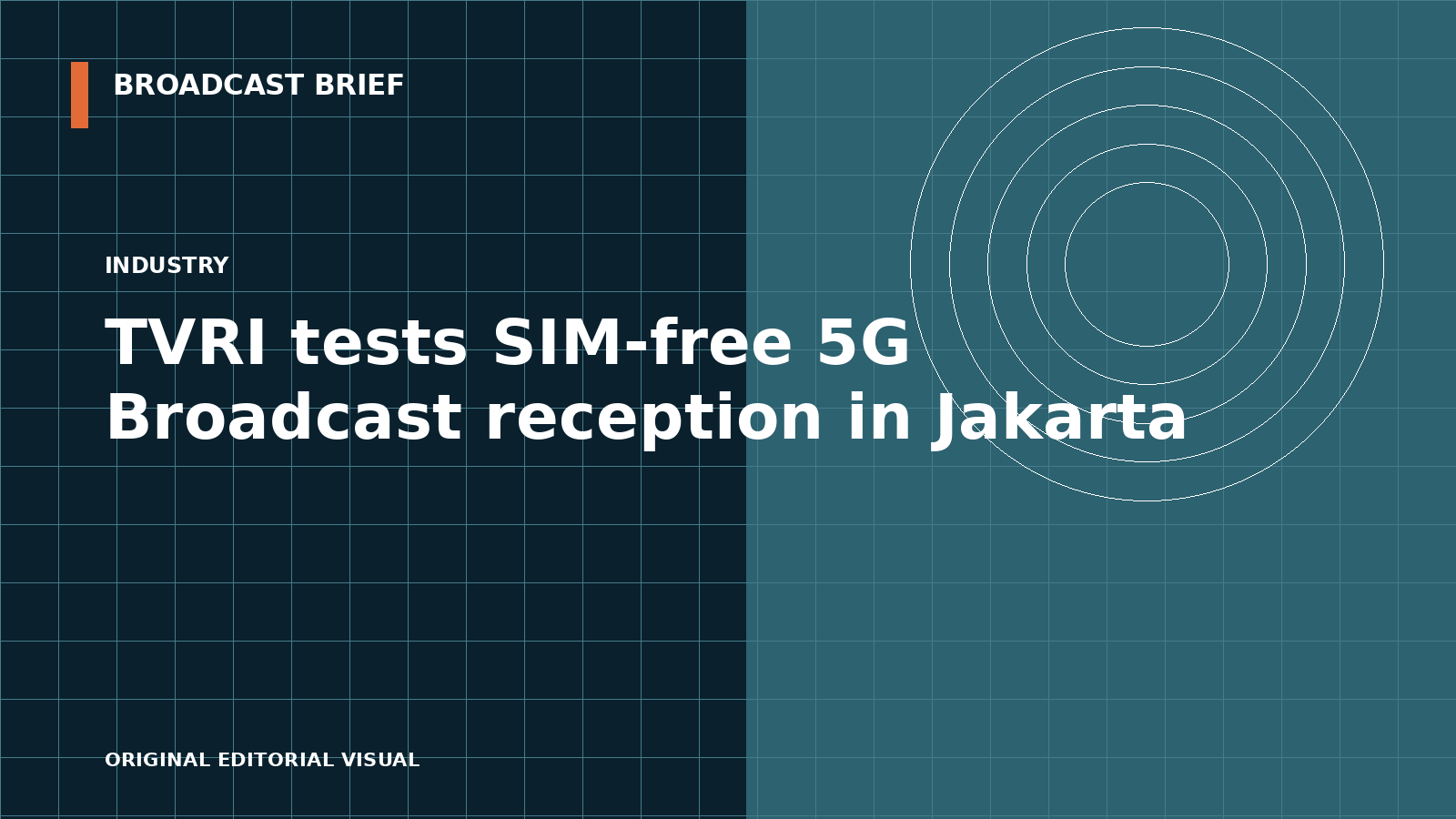 Editorial illustration for TVRI tests SIM-free 5G Broadcast reception in Jakarta