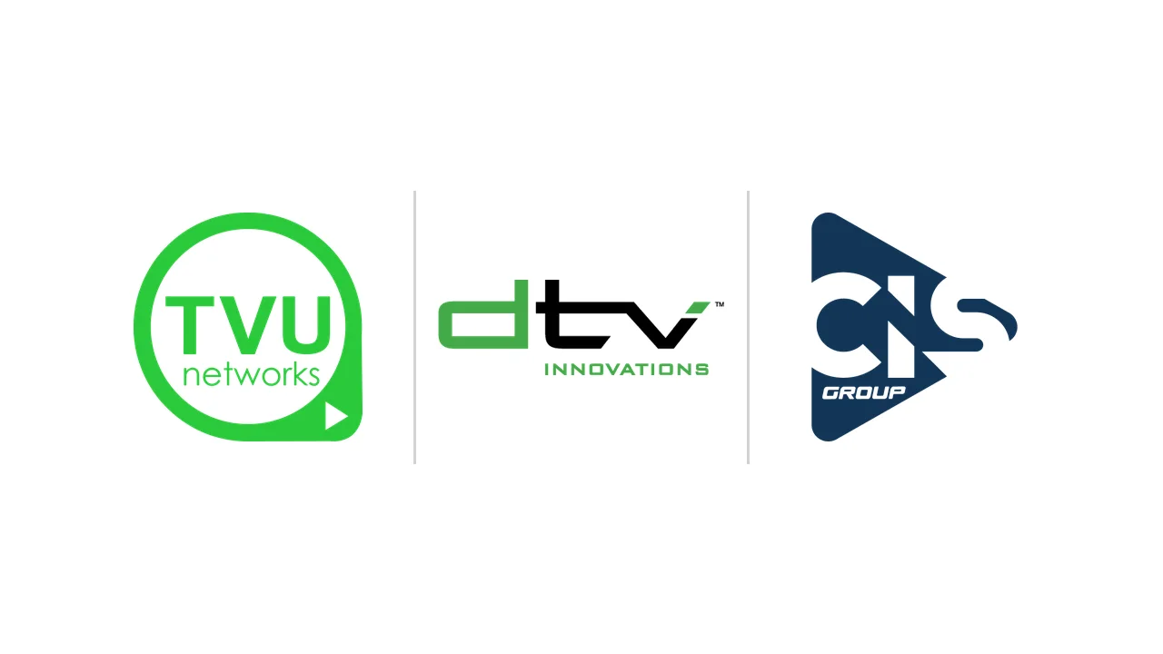 TVU Networks, DTV Innovations and CIS Group satellite-to-IP workflow graphic