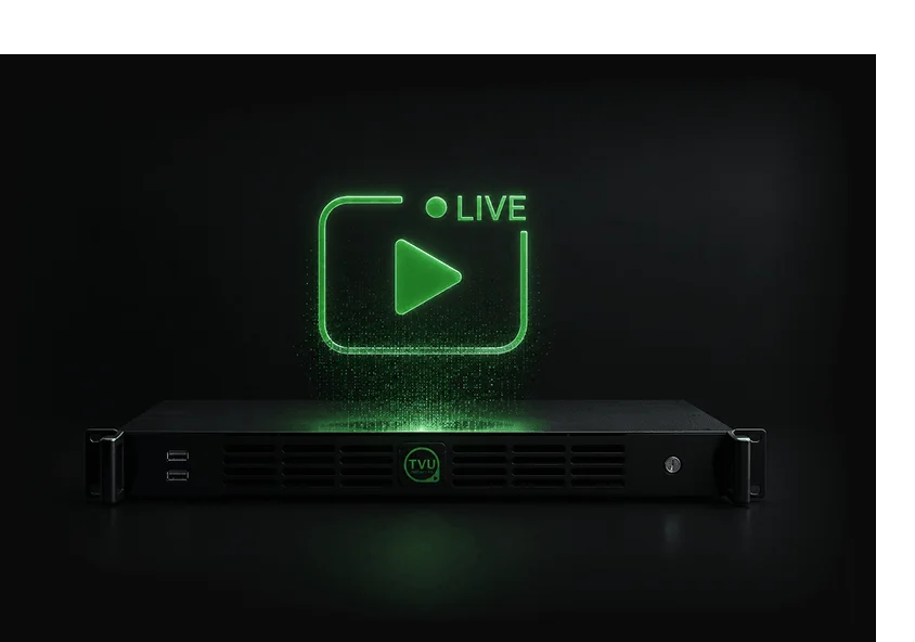 TVU Channel On-Prem playout appliance and interface