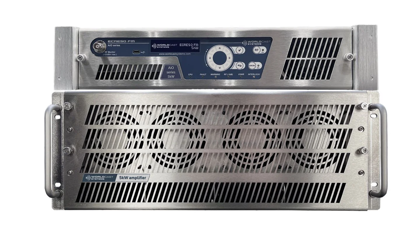 Source image for WorldCast designs new 3kW and 5kW FM transmitters for field service