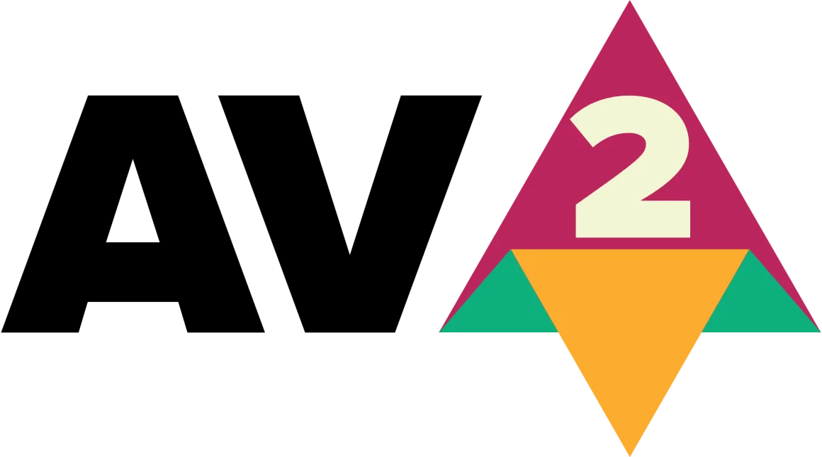 Official full-colour AV2 logo from the Alliance for Open Media