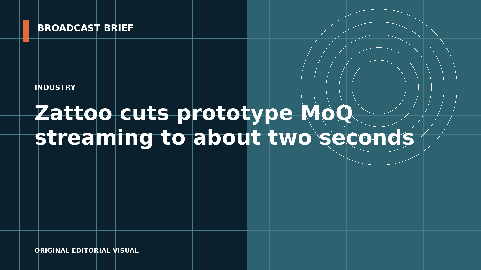 Editorial illustration for Zattoo cuts prototype MoQ streaming to about two seconds