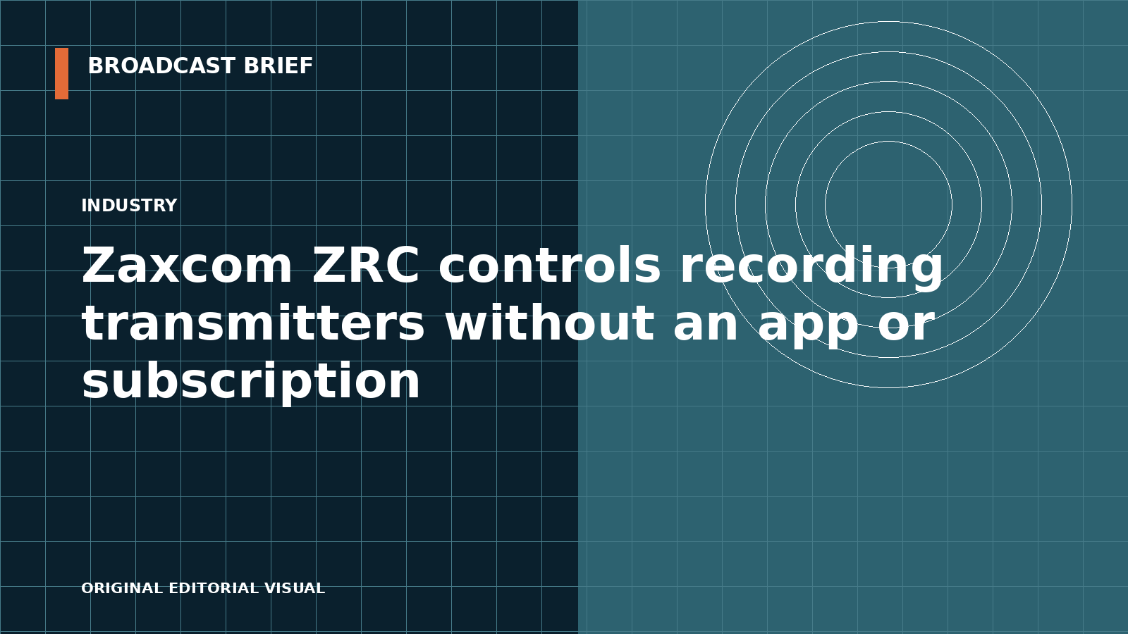 Editorial illustration for Zaxcom ZRC controls recording transmitters without an app or subscription